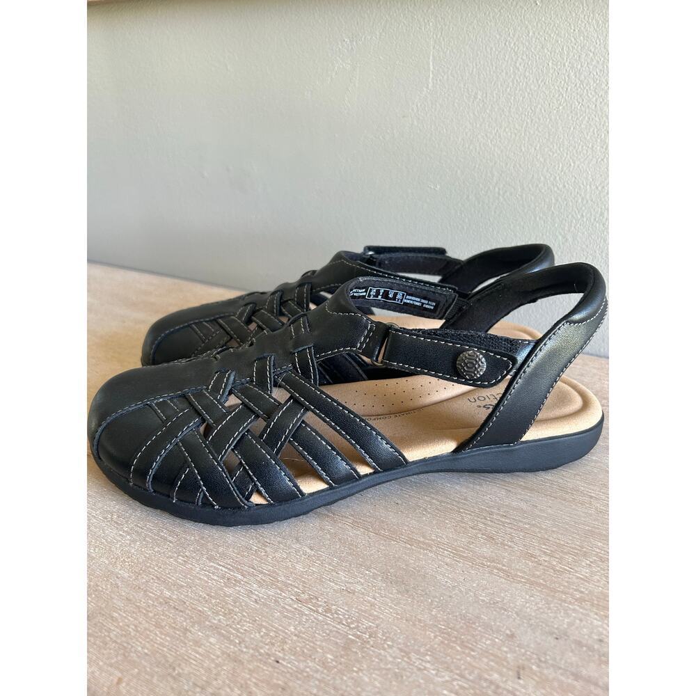 Clarks Elizabelle sea Women’s Size 9 – Fisherman-Mary Jane Hybrid Sandals​​ - Picture 2 of 7